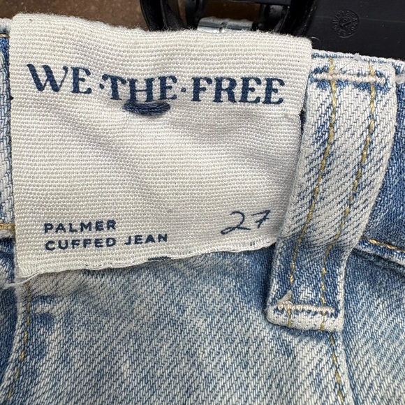Free People We The Free Palmer Cuffed Jeans, La La Land. - Picture 4 of 13